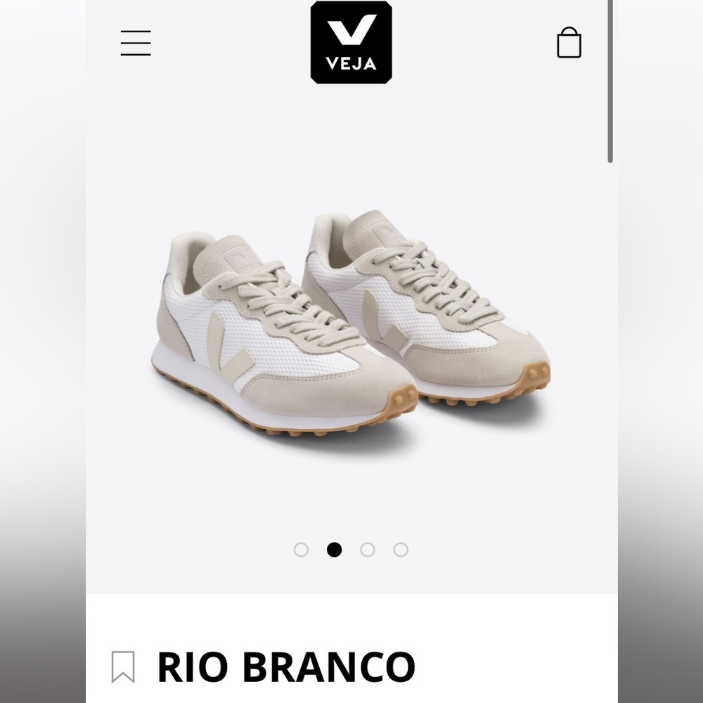 Veja Rio Branco in white size 8 / EU 39 NWT